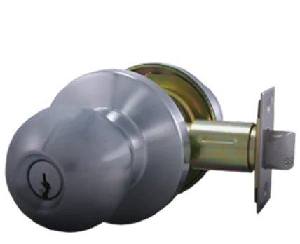 Cylindrical knob lockset