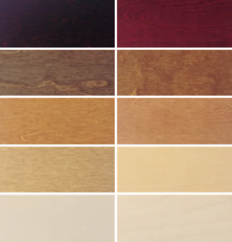 Haley Brothers factory finish color samples