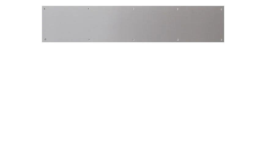 Door with kick plate and protection plates